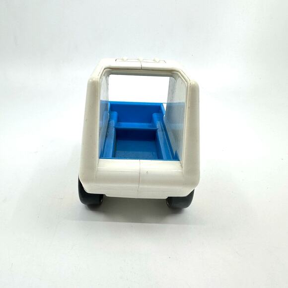 Tonka Truck Bandai My First Tonka Team #7 Toy Race Car White Blue Vintage 80s - Picture 3 of 6